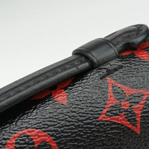 Secondhand Louis Vuitton Pochette Metis MM Noir×ROUGE Monogram Infrarouge M41462 shoulderbag | stylenewstar