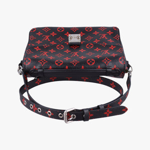 Secondhand Louis Vuitton Pochette Metis MM Noir×ROUGE Monogram Infrarouge M41462 shoulderbag | stylenewstar