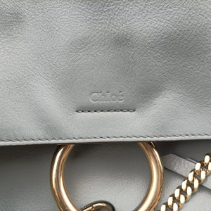 Pre-owned Chloe FAYE DAY Blue Leather shoulderbag | stylenewstar