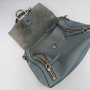 Pre-owned Chloe FAYE DAY Blue Leather shoulderbag | stylenewstar