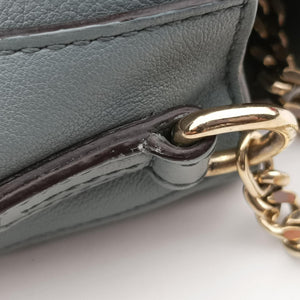 Pre-owned Chloe FAYE DAY Blue Leather shoulderbag | stylenewstar