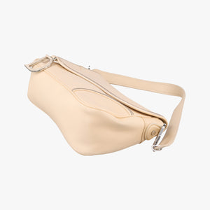 Pre-owned Christian Dior D charm ivory Leather handbag | stylenewstar