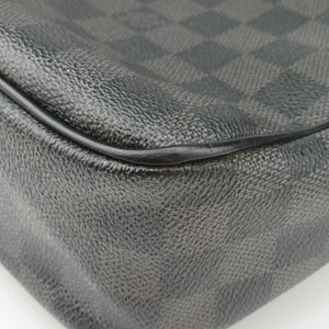 Pre-owned Louis Vuitton DANIEL MM Noir Damier GRAPHITE N58029 shoulderbag | stylenewstar