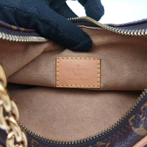 Pre-owned Louis Vuitton LOOP Brown×Beige Monogram Canvas M81098 shoulderbag | stylenewstar
