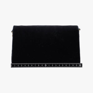 Pre-owned Gucci Square G Black velour 544242 shoulderbag | stylenewstar