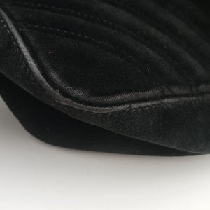 Pre-owned Gucci GG Marmont Black velour 443497 shoulderbag | stylenewstar