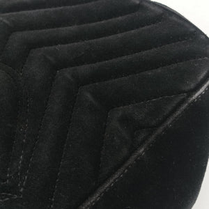 Pre-owned Gucci GG Marmont Black velour 443497 shoulderbag | stylenewstar