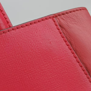 Pre-owned Fendi Petite 2 JOURS Pink Leather 8BH253 shoulderbag | stylenewstar