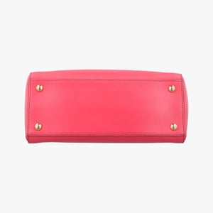 Pre-owned Fendi Petite 2 JOURS Pink Leather 8BH253 shoulderbag | stylenewstar