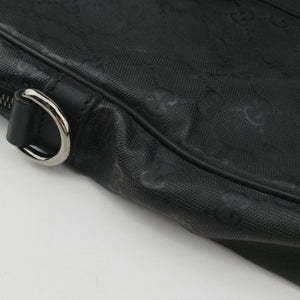 Vintage Gucci GG Imprime Briefcase Black PVC coated canvas 201480 handbag | stylenewstar