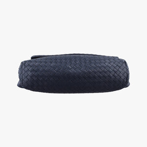 Secondhand Bottega Veneta Intrecciato Navy lambskin shoulderbag | stylenewstar