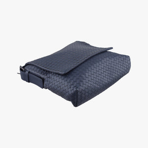 Secondhand Bottega Veneta Intrecciato Navy lambskin shoulderbag | stylenewstar