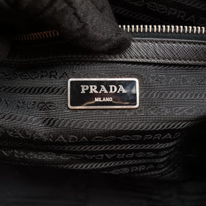 Pre-owned Prada business bag briefcase Black SAFFIANO Leather 2VE363 handbag | stylenewstar