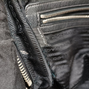 Pre-owned Prada business bag briefcase Black SAFFIANO Leather 2VE363 handbag | stylenewstar