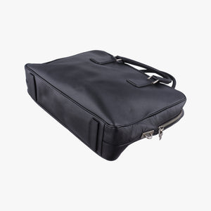 Pre-owned Prada business bag briefcase Black SAFFIANO Leather 2VE363 handbag | stylenewstar