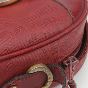 Pre-owned Christian Dior Malice CD Signature Collection Bordeaux Leather shoulderbag | stylenewstar