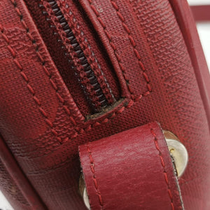 Pre-owned Christian Dior Malice CD Signature Collection Bordeaux Leather shoulderbag | stylenewstar