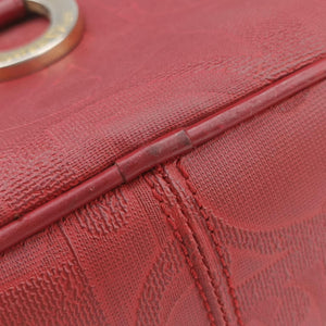 Pre-owned Christian Dior Malice CD Signature Collection Bordeaux Leather shoulderbag | stylenewstar