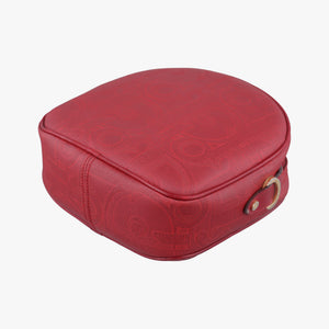 Pre-owned Christian Dior Malice CD Signature Collection Bordeaux Leather shoulderbag | stylenewstar