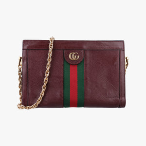Vintage Gucci Ophidia Burgundy Leather 503877 shoulderbag | stylenewstar