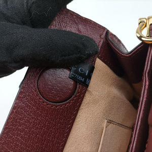 Vintage Gucci Ophidia Burgundy Leather 503877 shoulderbag | stylenewstar