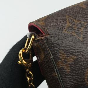 Secondhand Louis Vuitton Pochette FeLICIE Brown Monogram Canvas M61276 shoulderbag | stylenewstar