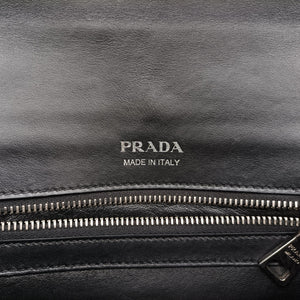 Vintage Prada Electra Studded Black Leather×Saffiano leather 1BD120 shoulderbag | stylenewstar