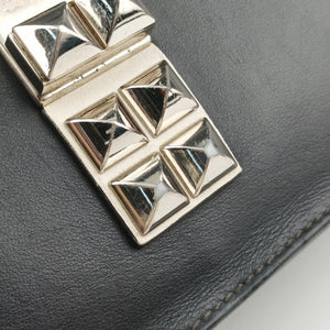 Vintage Prada Electra Studded Black Leather×Saffiano leather 1BD120 shoulderbag | stylenewstar