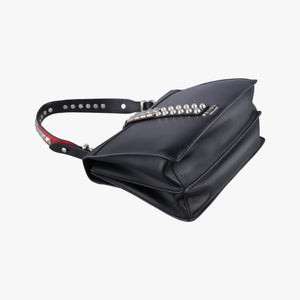 Vintage Prada Electra Studded Black Leather×Saffiano leather 1BD120 shoulderbag | stylenewstar