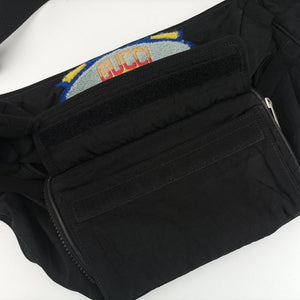 Pre-owned Gucci 80s Patch Black Nylon 536842 bum bag/waist bag | stylenewstar