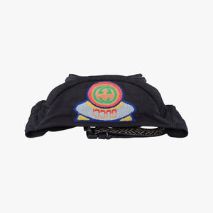 Pre-owned Gucci 80s Patch Black Nylon 536842 bum bag/waist bag | stylenewstar