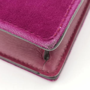 Pre-owned Gucci Dionysus Purple velour×Leather 476432 shoulderbag | stylenewstar