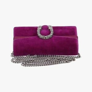 Pre-owned Gucci Dionysus Purple velour×Leather 476432 shoulderbag | stylenewstar