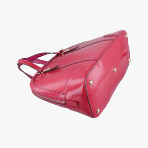 Pre-owned Gucci Microguccissima Red Patent Leather 309617 shoulderbag | stylenewstar