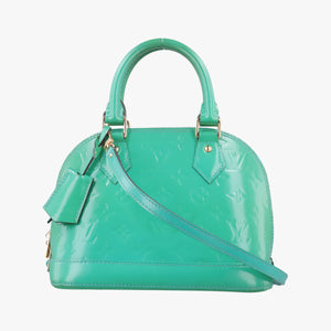 Secondhand Louis Vuitton Alma BB Blue Lagon Vernis M91696 shoulderbag | stylenewstar