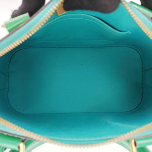Secondhand Louis Vuitton Alma BB Blue Lagon Vernis M91696 shoulderbag | stylenewstar