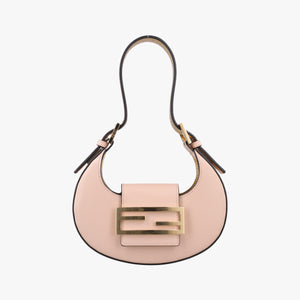 Pre-owned Fendi Cookie Mini Pink Leather 8BS065 shoulderbag | stylenewstar