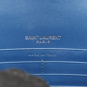 Pre-owned Yves Saint Laurent KATE Blue Leather 452159 shoulderbag | stylenewstar