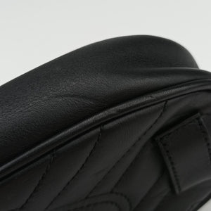 Secondhand Gucci GG Marmont Black Leather 476434 bum bag/waist bag | stylenewstar