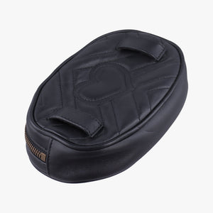 Secondhand Gucci GG Marmont Black Leather 476434 bum bag/waist bag | stylenewstar