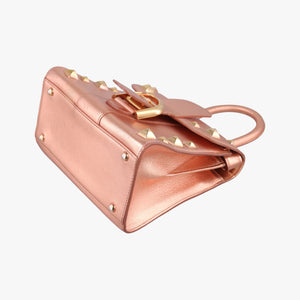 Pre-owned Delvaux Brillant Mini Pink Gold leather shoulderbag | stylenewstar