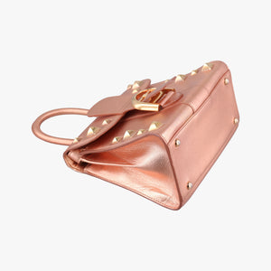 Pre-owned Delvaux Brillant Mini Pink Gold leather shoulderbag | stylenewstar