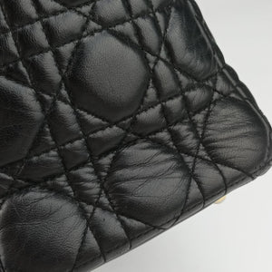 Secondhand Christian Dior Lady Dior Black lambskin shoulderbag | stylenewstar