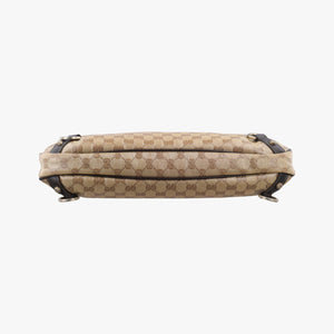 Pre-owned Gucci GG Crystal Abbey Hobo Beige PVC coated canvas×leather 268636 handbag | stylenewstar