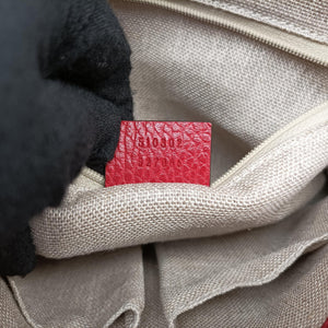 Pre-owned Gucci Interlocking G Red Leather 510302 shoulderbag | stylenewstar
