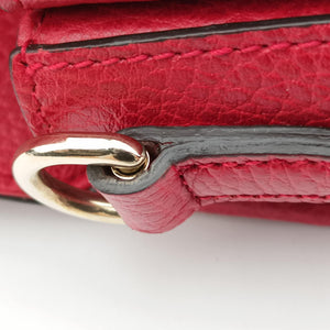 Pre-owned Gucci Interlocking G Red Leather 510302 shoulderbag | stylenewstar