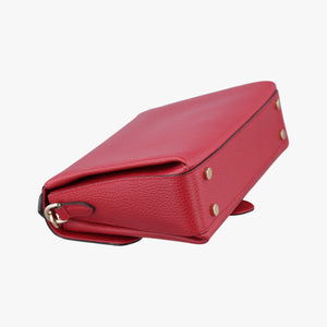 Pre-owned Gucci Interlocking G Red Leather 510302 shoulderbag | stylenewstar