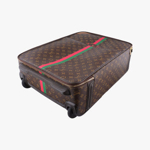 Pre-owned Louis Vuitton Pegase 50 Brown Monogram Canvas × Vachetta Leather M23251 suitcase | stylenewstar