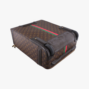 Pre-owned Louis Vuitton Pegase 50 Brown Monogram Canvas × Vachetta Leather M23251 suitcase | stylenewstar