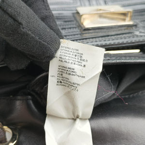 Secondhand VERSACE back grain Black Patent Leather shoulderbag | stylenewstar